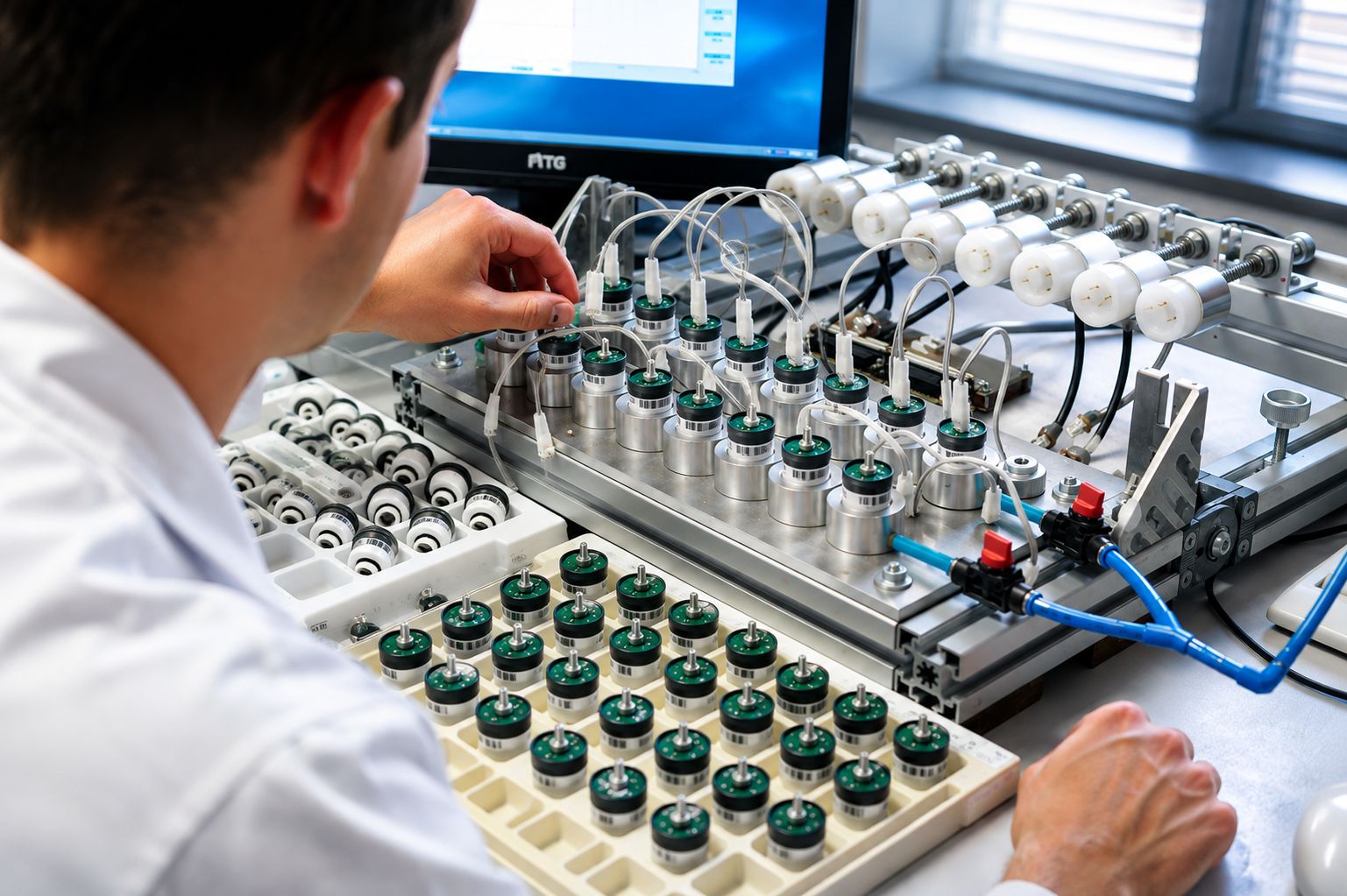 Technician working